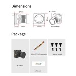 Original RunCam 2 Pro 1500TVL Night Vision Camera 16:9/4:3 PAL/NTSC Switchable For Racing Drone